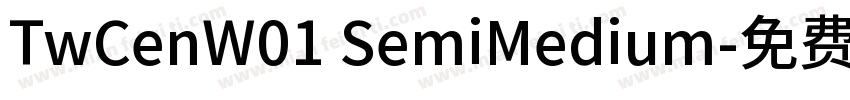 TwCenW01 SemiMedium字体转换